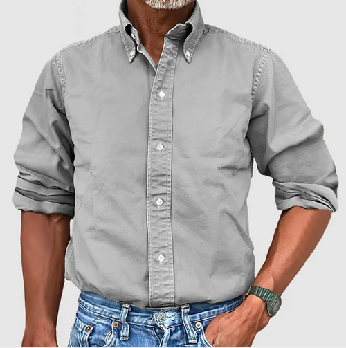 Ewan - Casual Long Sleeve Shirt With Button