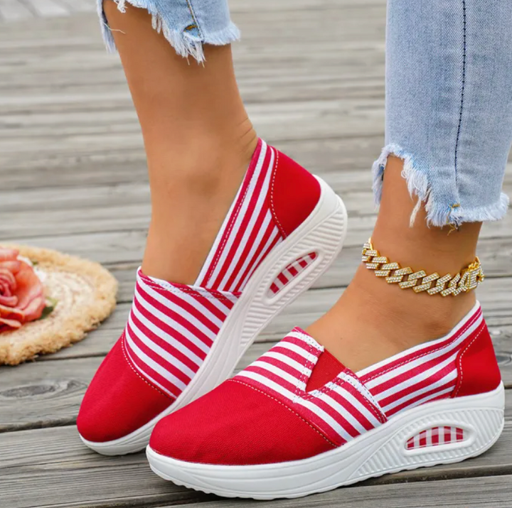 JEAN – STRIPED SLIP-ON SNEAKERS