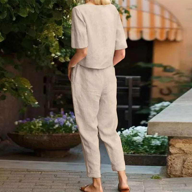 Lily | Two-Piece Linen Set