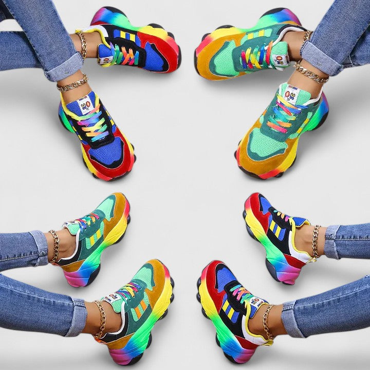 JADE – RAINBOW PLATFORM SNEAKER