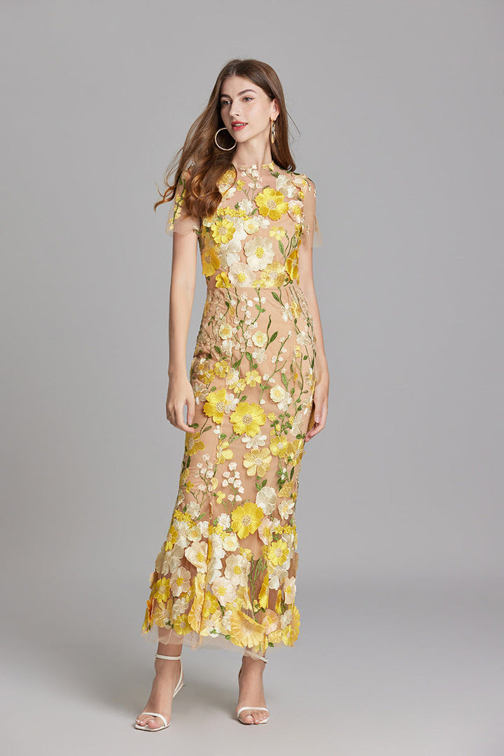Solara - Floral Finesse Dress