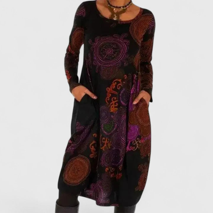 ELIZA – BOHEMIAN DREAM LONG SLEEVE DRESS