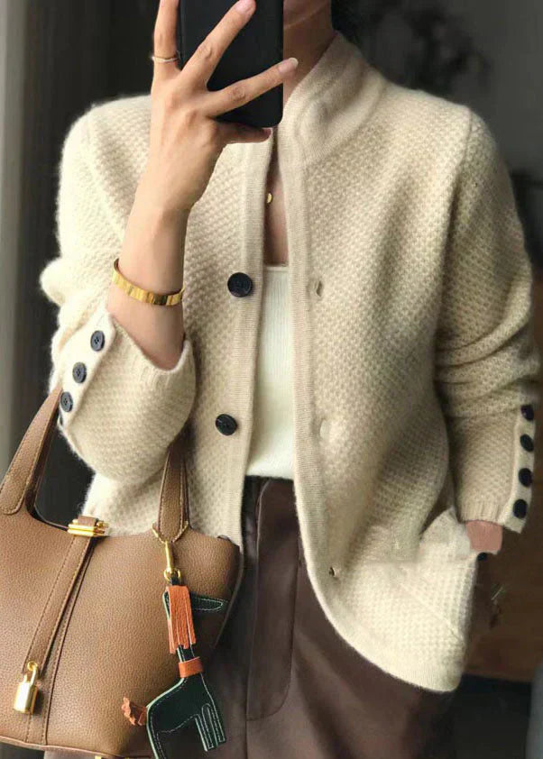 COLETTE – CLASSIC BUTTON KNIT CARDIGAN