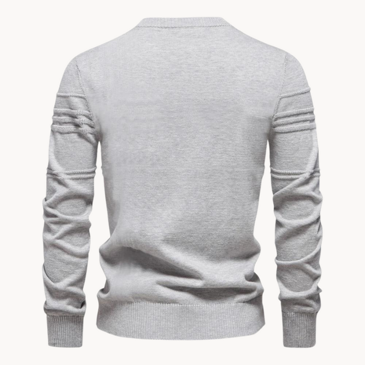 Ionel - Crosshatch Crew Neck Sweater
