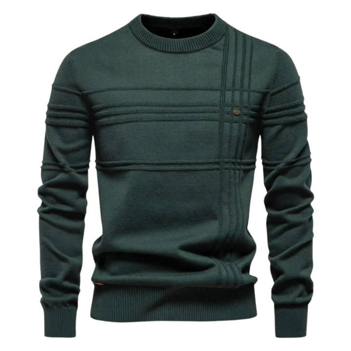 Ionel - Crosshatch Crew Neck Sweater