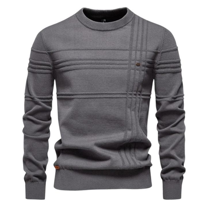Ionel - Crosshatch Crew Neck Sweater