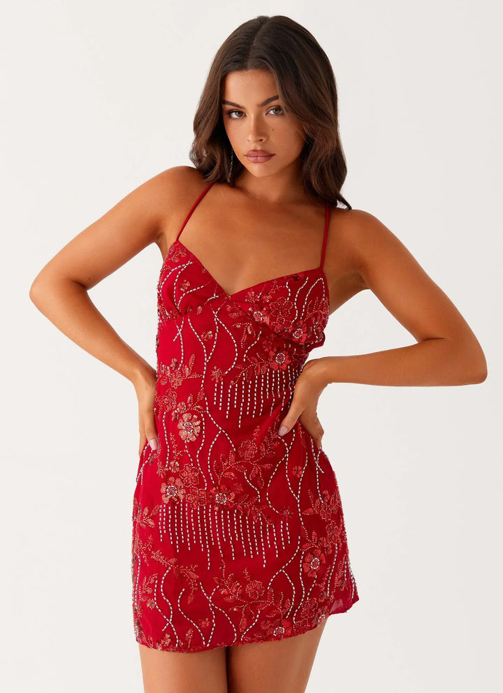 Kyline | Embroidered Mini Dress