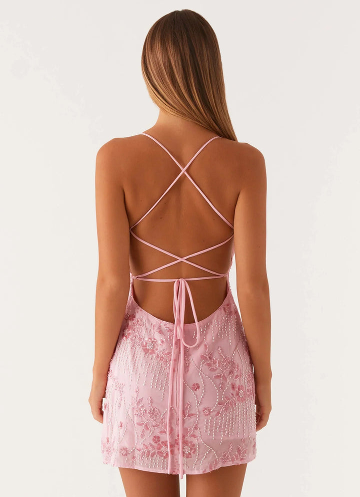 Kyline | Embroidered Mini Dress