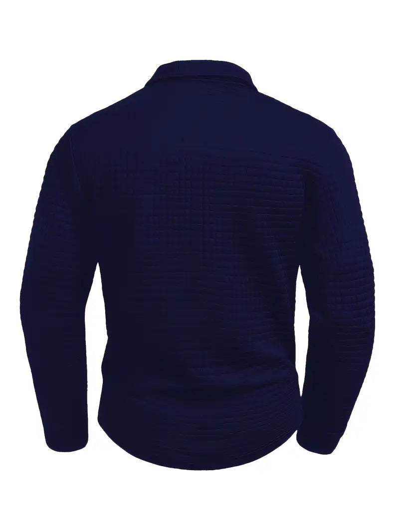 JAMES – TEXTURED CLASSIC LONG SLEEVE POLO