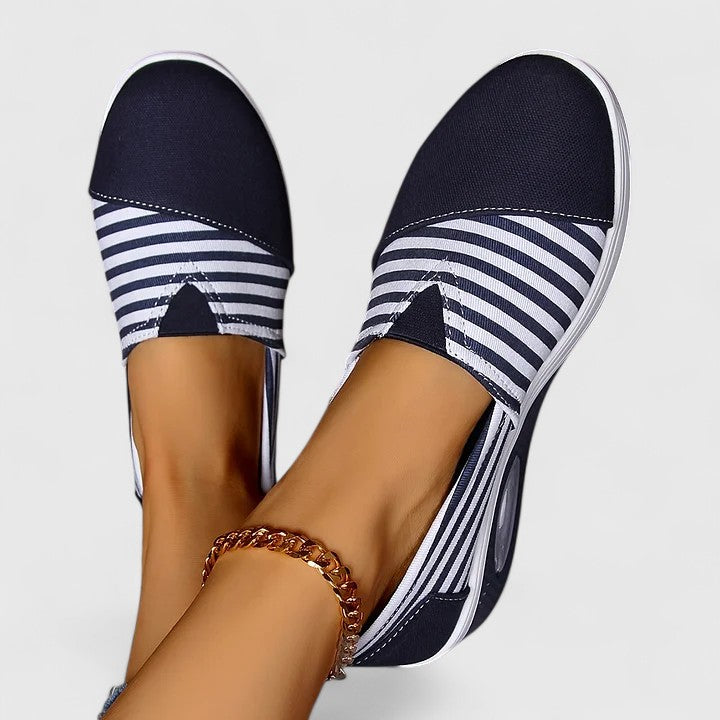 JEAN – STRIPED SLIP-ON SNEAKERS