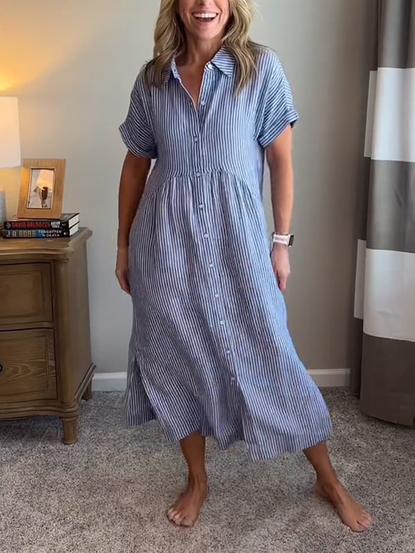 CELINE – RELAXED BUTTON-DOWN SHIRT DRESS