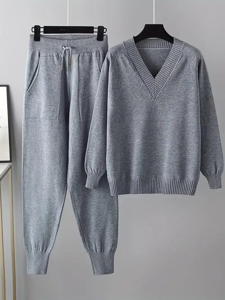 MORGAN – COZY KNIT TWO-PIECE LOUNGE SET