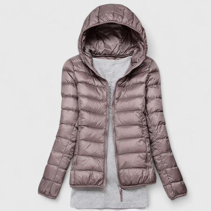 HAILEY – LIGHTWEIGHT PUFFER HOODED JACKET