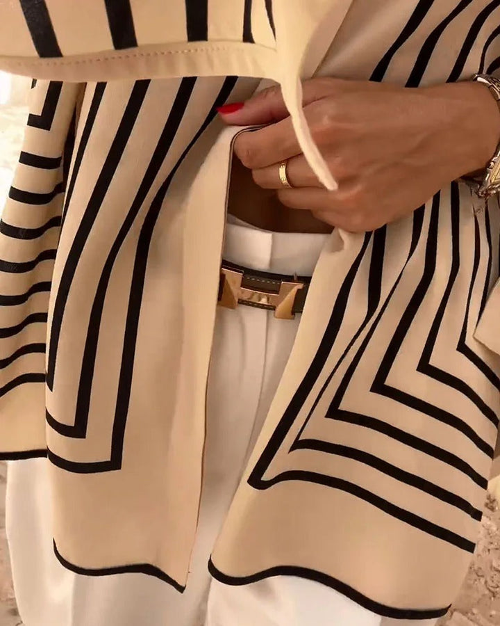 FHAYE – STRIPED FLOWY BLOUSE