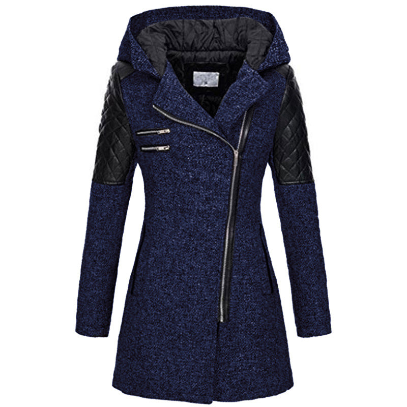 Zoë™ – Stylish Slant-Zip Winter Jacket