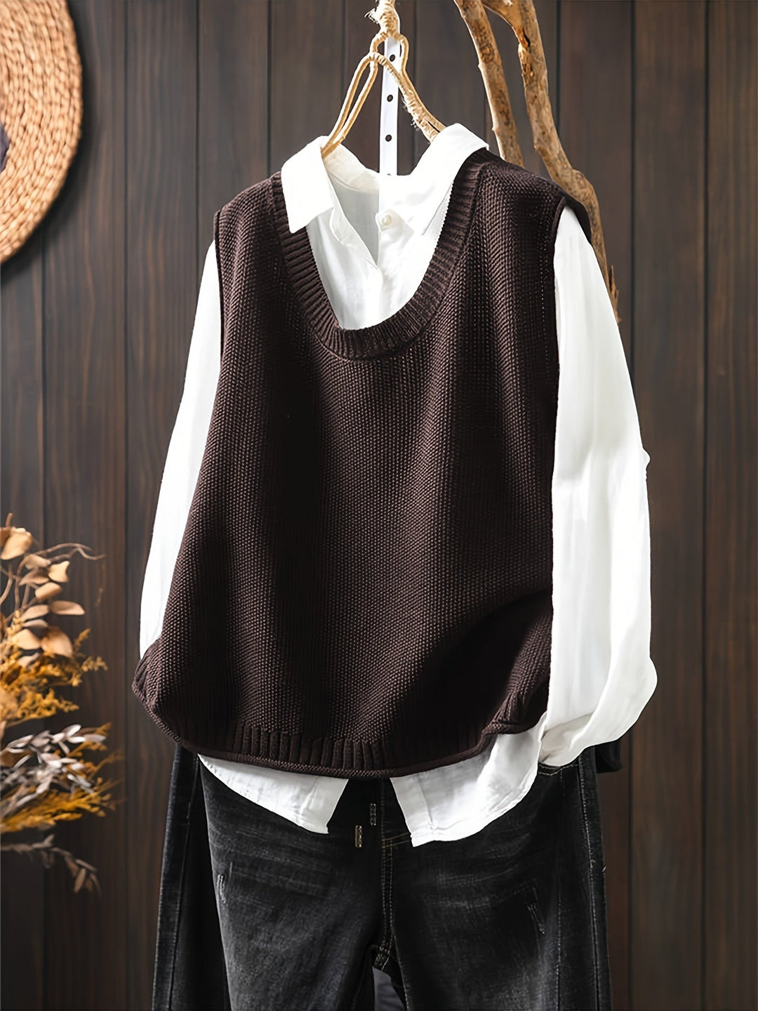 JANE – BACK BUTTON KNIT VEST
