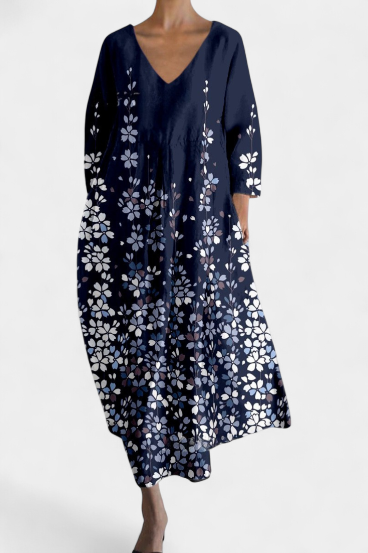 NAOMI – ART BLOOM MIDI DRESS