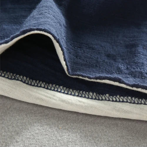 JAMES – LAYERED LONG SLEEVE V-NECK TEE