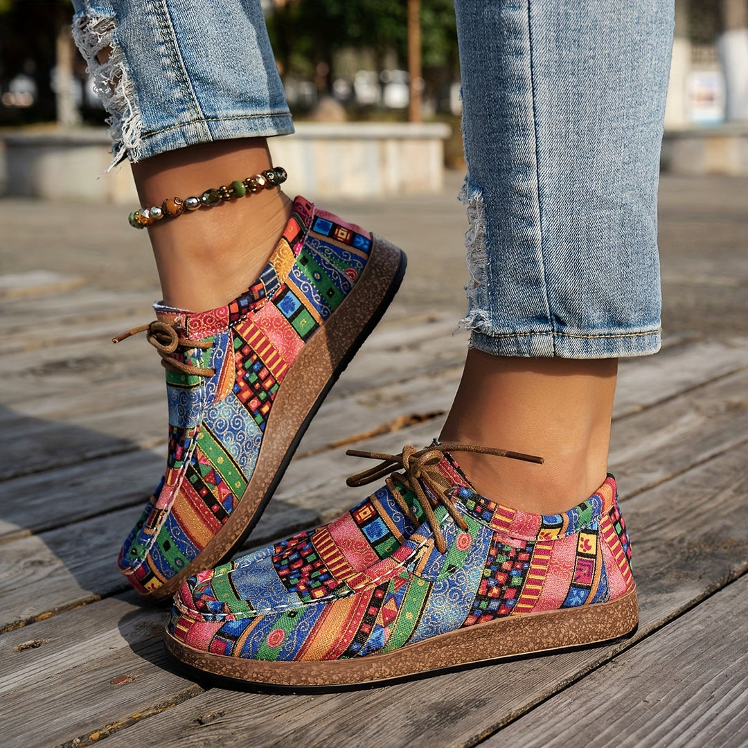 ADELINE – VIBRANT PATCHWORK COMFORT SNEAKERS