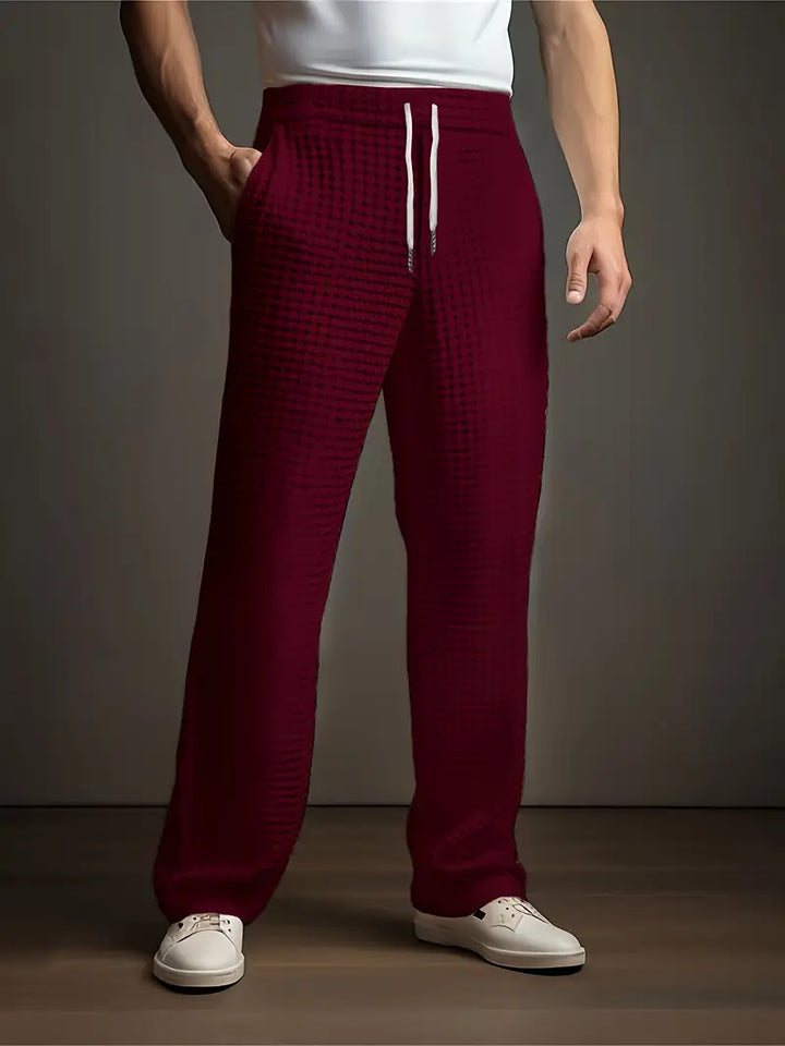 MARCUS – TEXTURED RELAXED-FIT LOUNGE PANTS