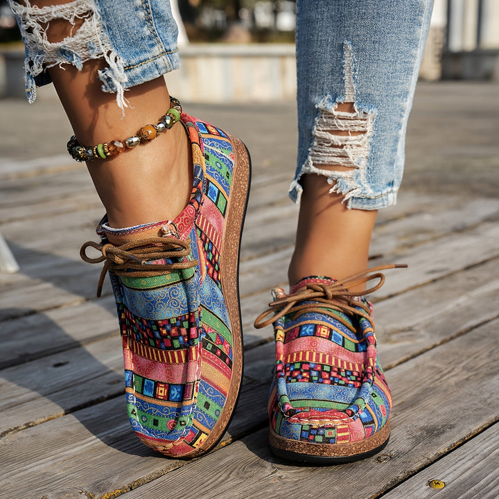 ADELINE – VIBRANT PATCHWORK COMFORT SNEAKERS