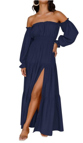 KENDRA – BREEZY ROMANCE OFF-SHOULDER MAXI DRESS