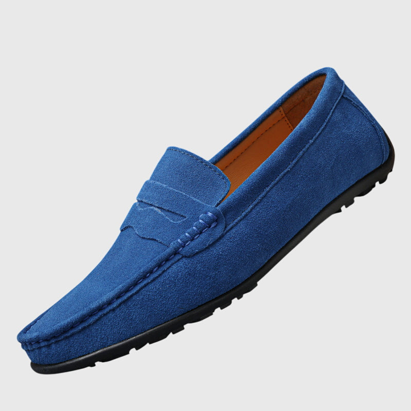 KATY – SUEDE PENNY LOAFERS