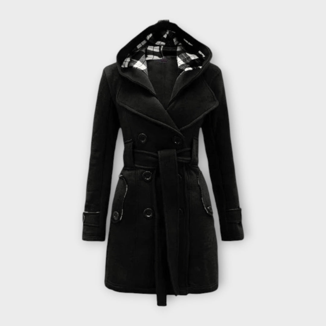 AVA – ELEGANT HOODED TRENCH COAT