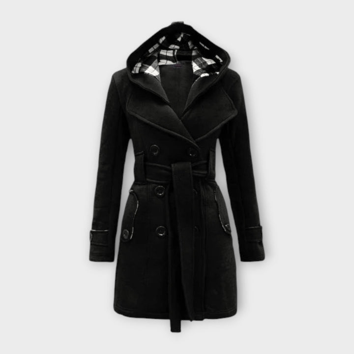 AVA – ELEGANT HOODED TRENCH COAT