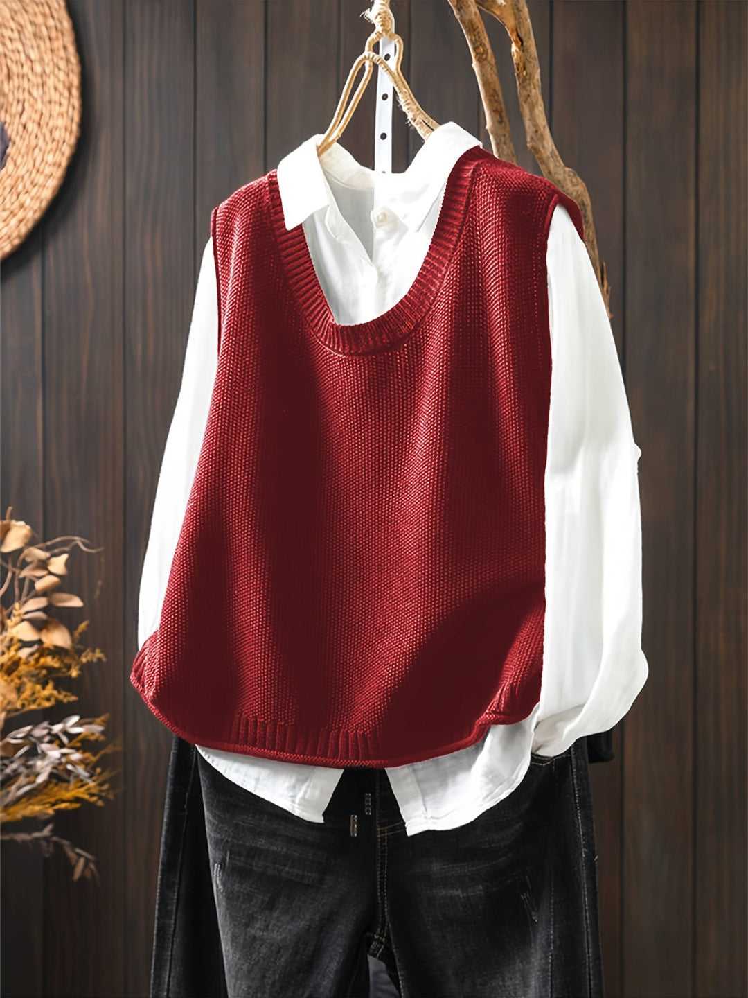 JANE – BACK BUTTON KNIT VEST