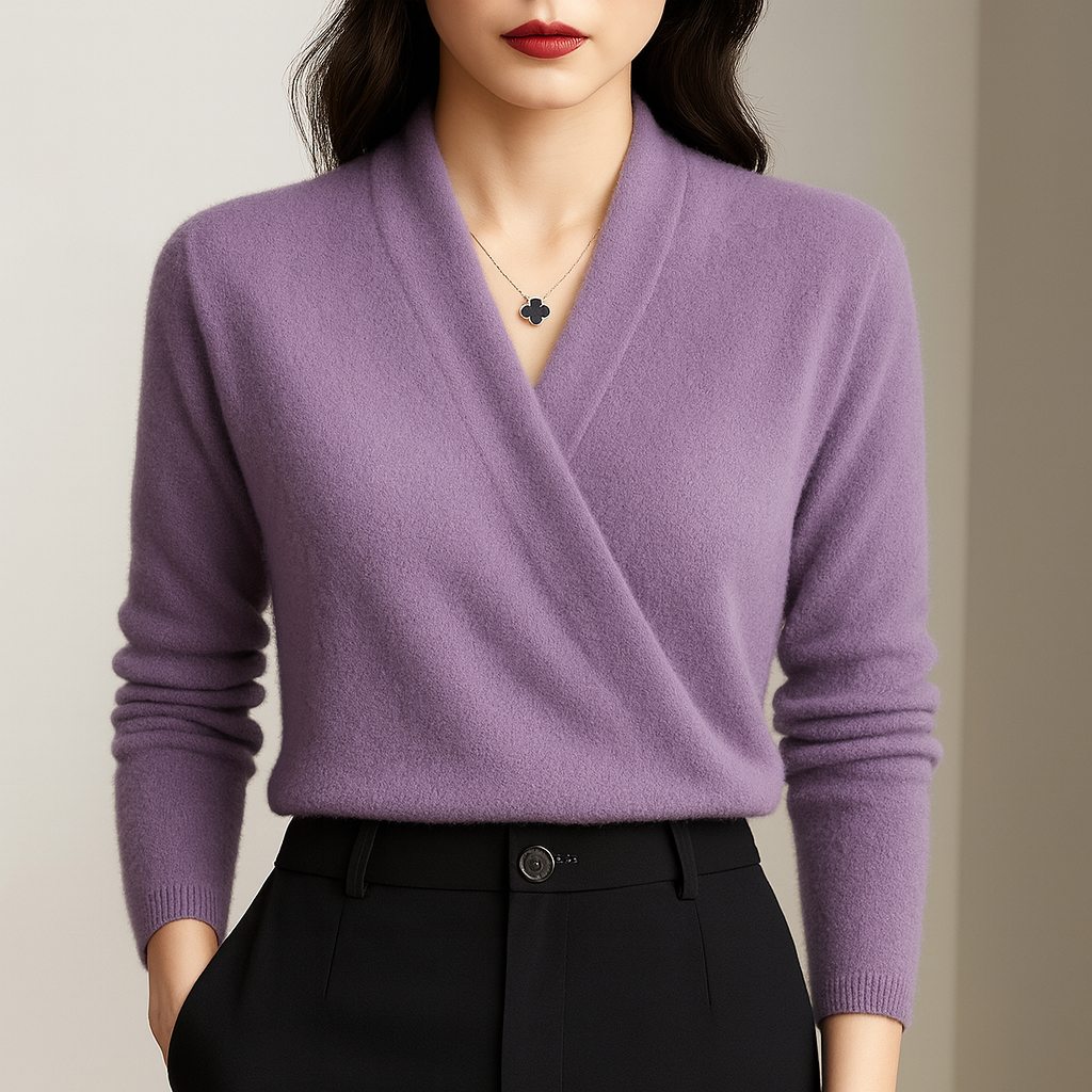 Camille - Elegant Wrap Sweater