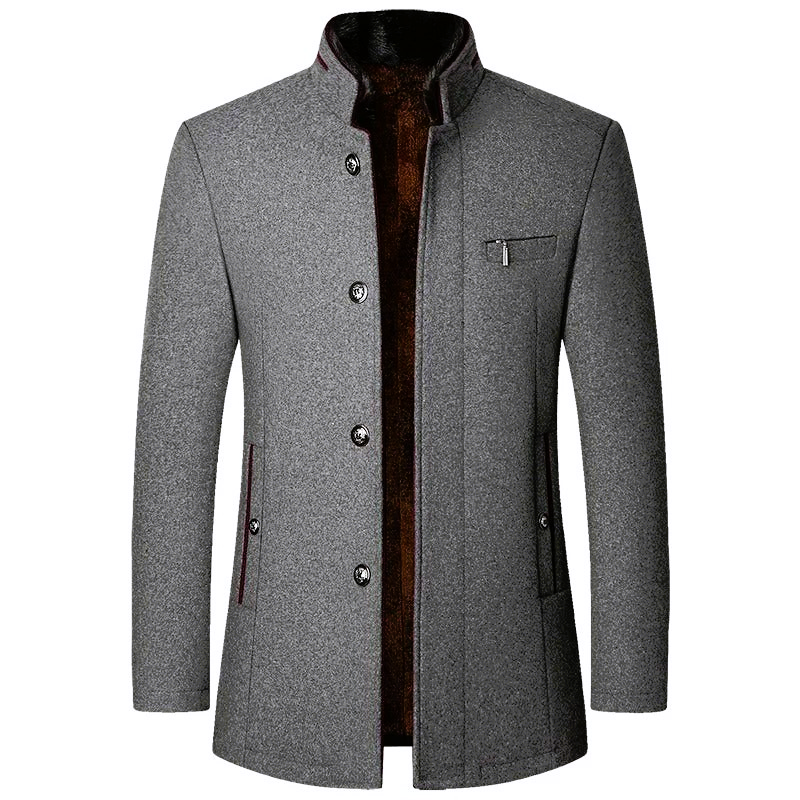 Maldini – Elegant Wool Coat with Front Buttons
