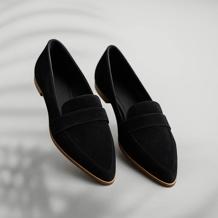 SIENA – SLEEK SUEDE POINTED-TOE LOAFERS