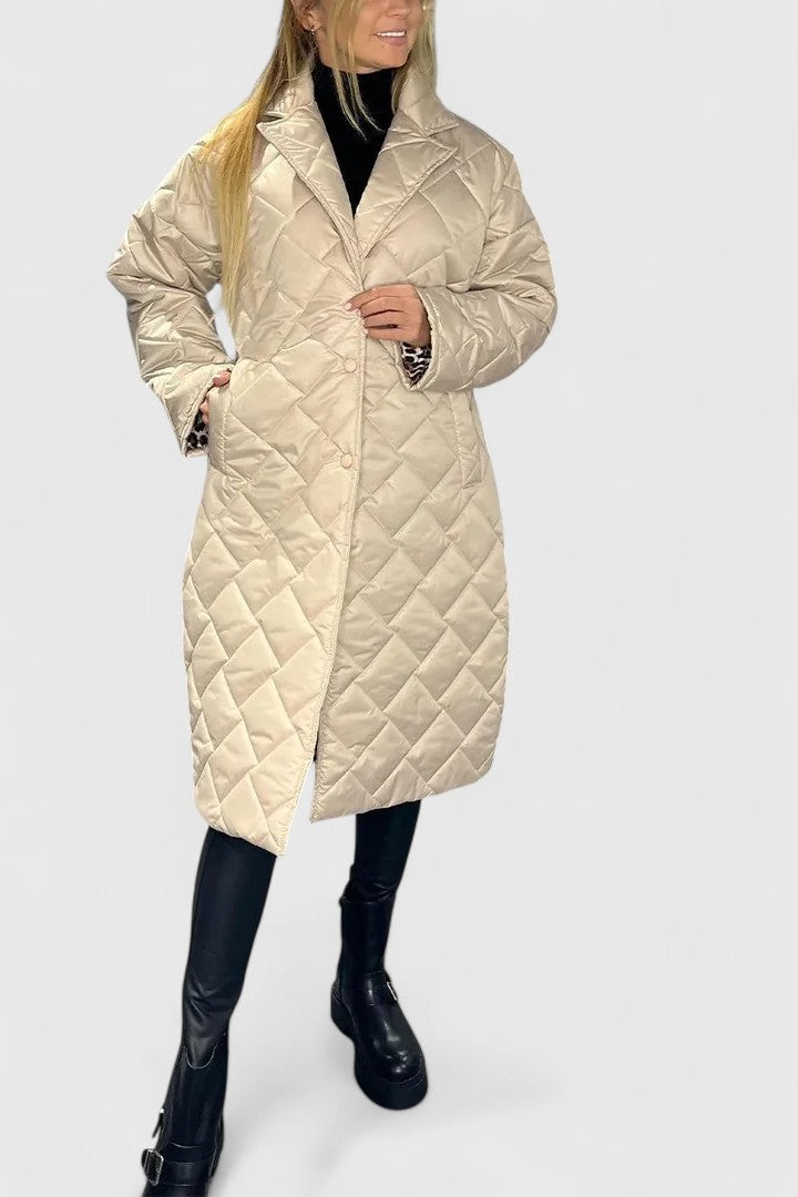 NATALIA – LUXE QUILTED LONG COAT