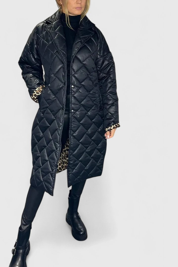 NATALIA – LUXE QUILTED LONG COAT