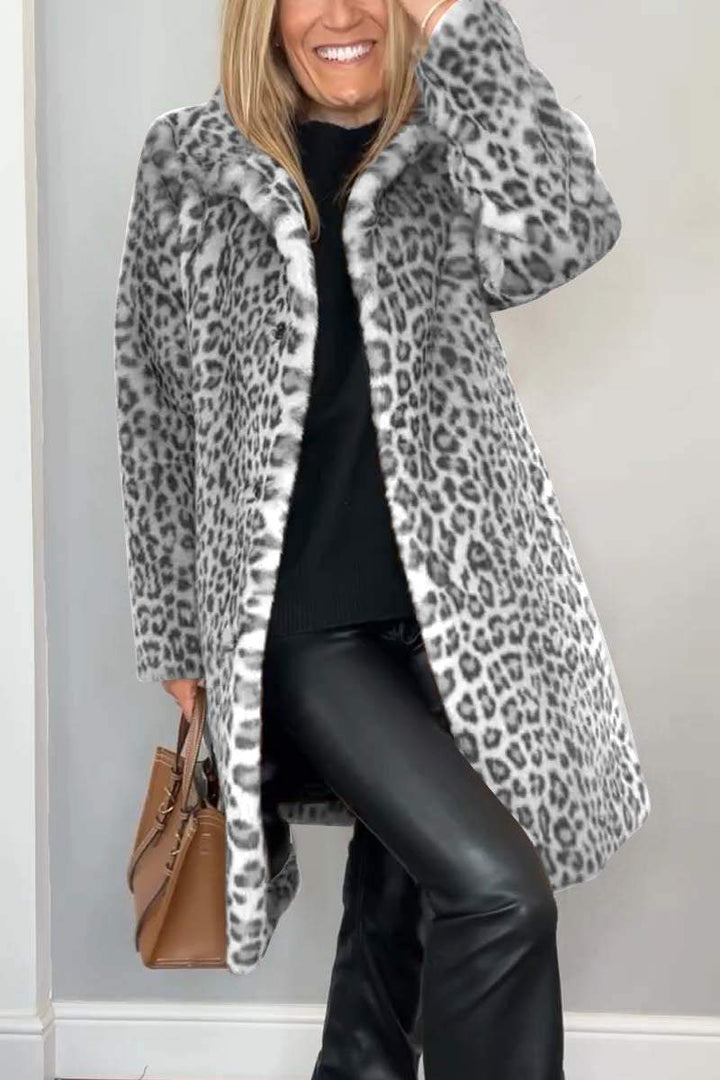 MARCELLA – LUXE LEOPARD FAUX FUR COAT