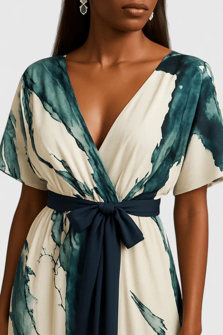CHEYENNE – ELEGANT WRAP MAXI DRESS