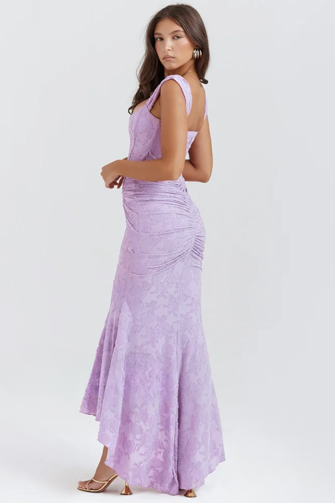 CHARLOTTE – ROMANTIC SCULPTED ELEGANCE MIDI DRESS