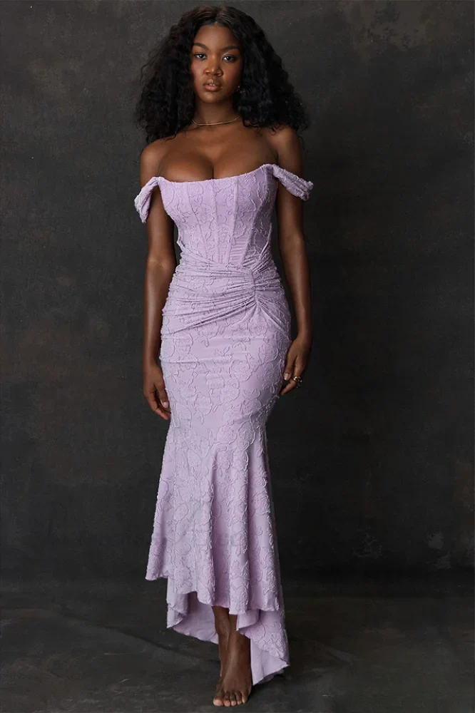 CHARLOTTE – ROMANTIC SCULPTED ELEGANCE MIDI DRESS