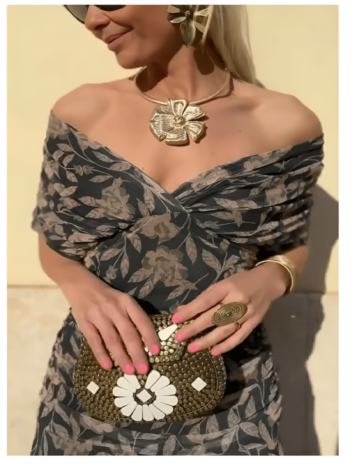 ISLA – FLORAL ELEGANCE WRAP DRESS