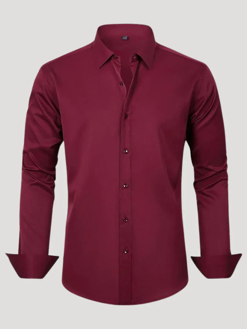 Bordon - Non-Iron Stretch Shirt With Button