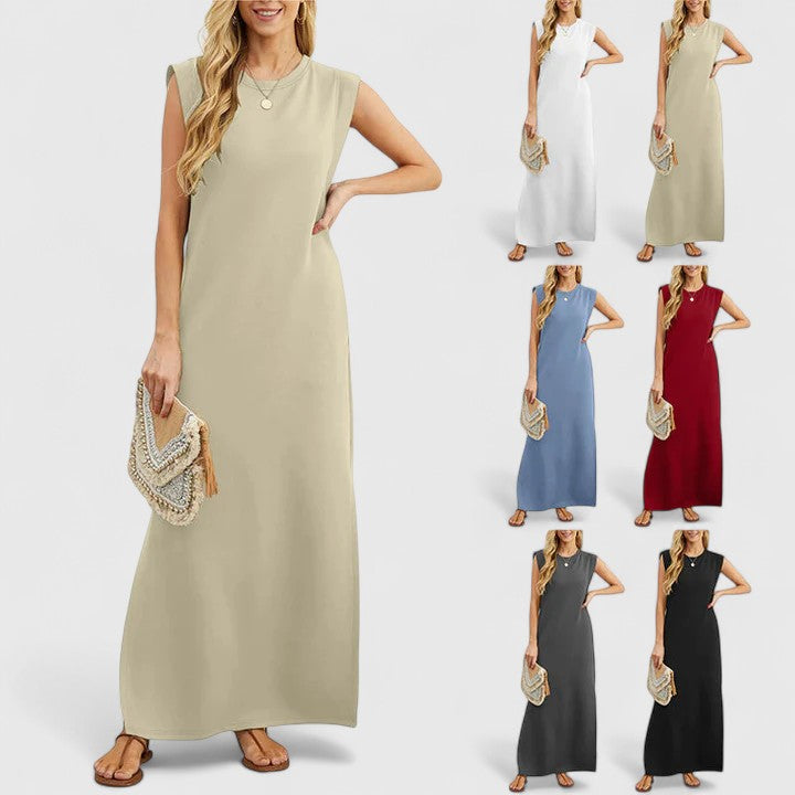 BELA – ELEGANT SLEEVELESS MAXI DRESS