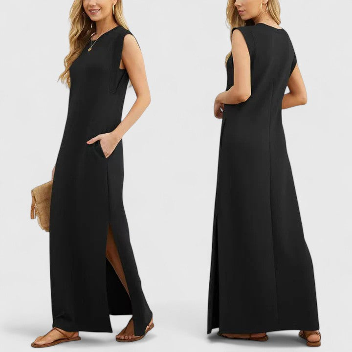 BELA – ELEGANT SLEEVELESS MAXI DRESS