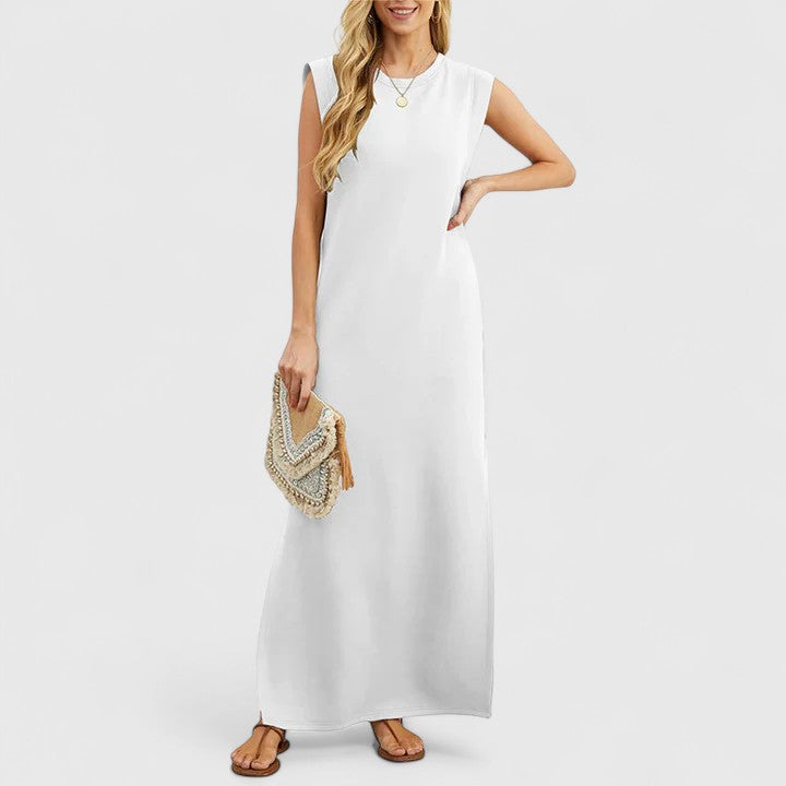 BELA – ELEGANT SLEEVELESS MAXI DRESS