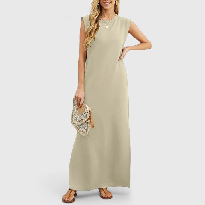 BELA – ELEGANT SLEEVELESS MAXI DRESS