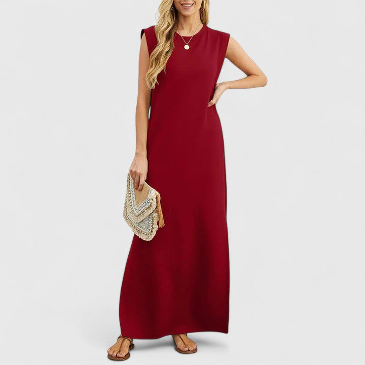 BELA – ELEGANT SLEEVELESS MAXI DRESS