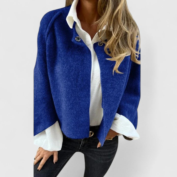 CHELSEA – VIBRANT TEXTURED BUTTON JACKET