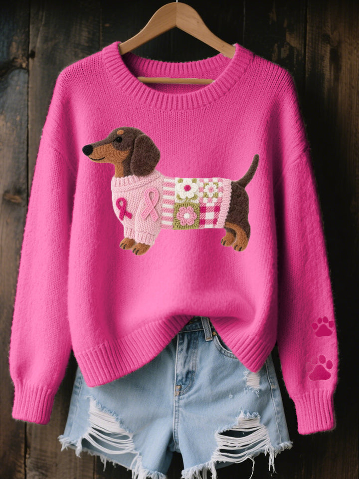 CLAIRE – HEARTWARMING DOG KNIT SWEATER
