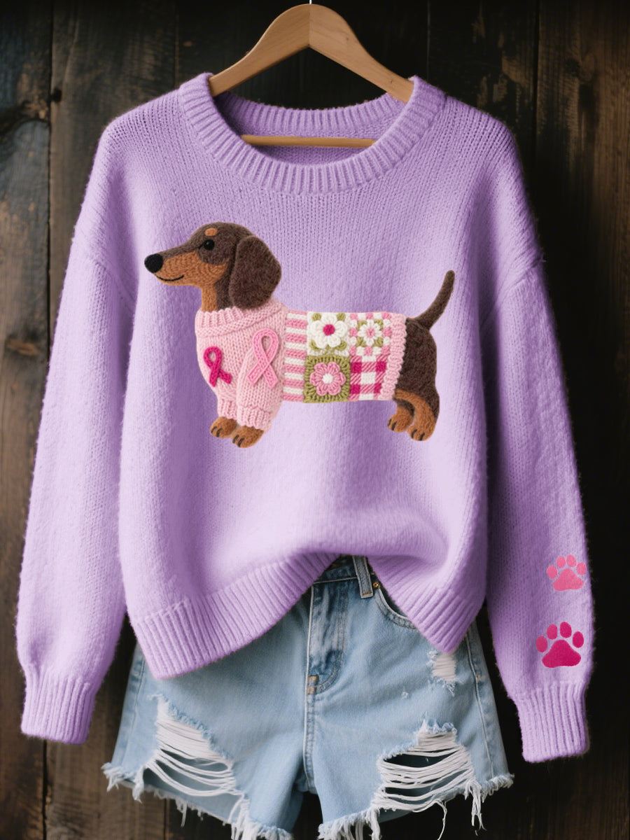 CLAIRE – HEARTWARMING DOG KNIT SWEATER