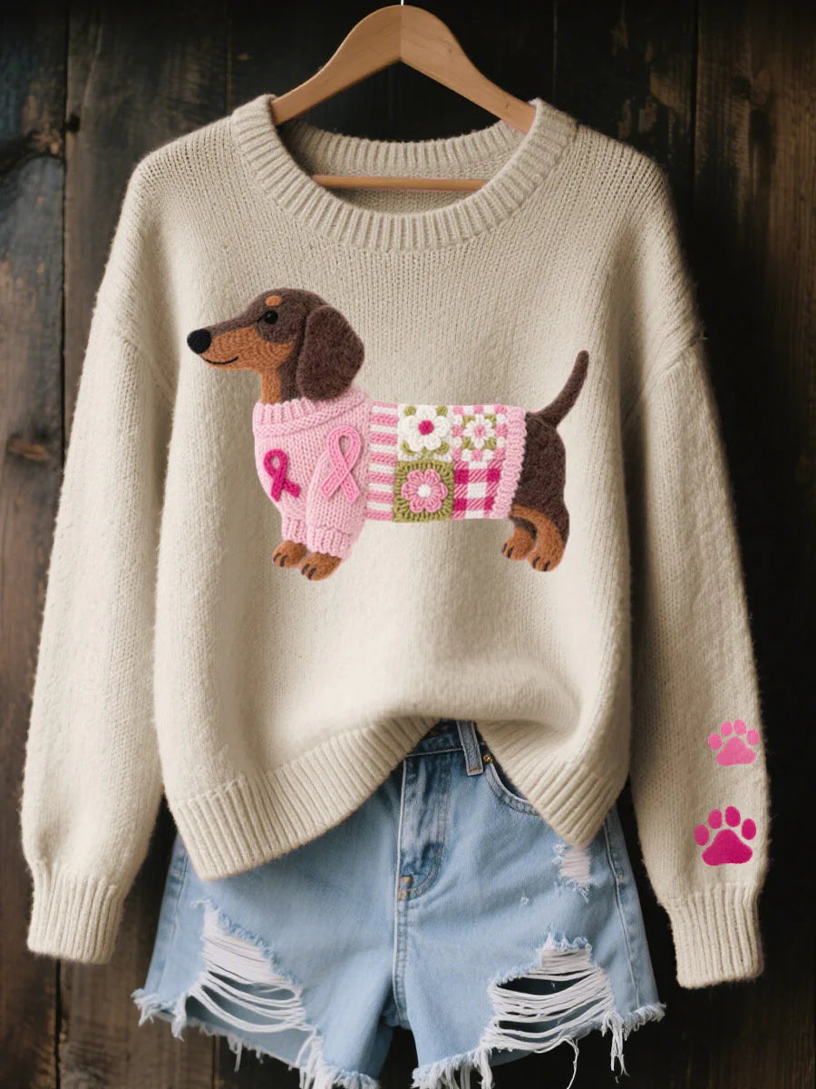 CLAIRE – HEARTWARMING DOG KNIT SWEATER